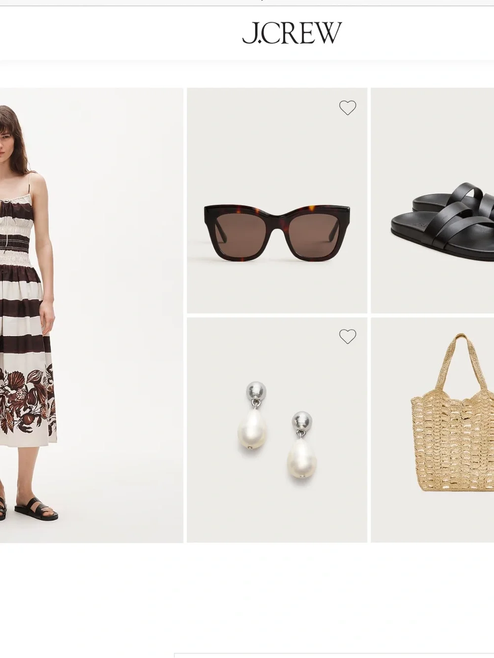 J. Crew Reverie dress in lobster & seashell print